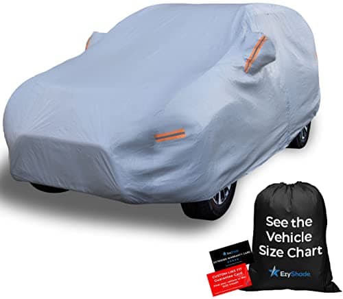 EzyShade 10-Layer SUV Car Cover Waterproof All Weather. See Vehicle Size-Chart for Accurate Fit. Outdoor Full Exterior Covers for Automobiles Heavy Duty Tarp Jeep Rav4 CRV. Size S2 (See SizeChart) - Image 1