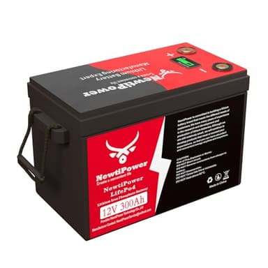 12V 300Ah Small-Volume LiFePO4 Lithium Battery,200A BMS,10000+ Deep Cycle Lithium Iron Phosphate Battery Great for Winter Power Shortage, RV, Marine and Off Grid Applications - Image 1