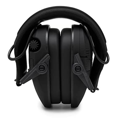 WALKER'S Razor Electronic Quad Muff w/ Bluetooth | 4 Mics 360-Degree Sound Capture 23dB NRR Hearing Protection Range Shooting Earmuffs w/ 2 AAA Batteries, Black - Image 7