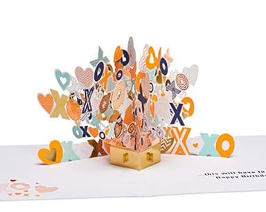 American Greetings Pop Up Birthday Card (XOXO) - Image 3