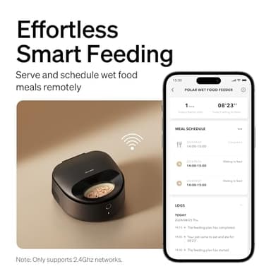 PETLIBRO Automatic Cat Feeder Wet Food Refrigerated New Upgraded APP Control,3 Days Freshness 3 Meals,Semiconductor Cooling&Quick Chills Wet Food Dispenser,Polar WiFi Timed Auto Pet Feeder for Cat Dog - Image 5