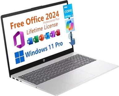HP 15.6" Business Laptop, HD Touchscreen Display, Intel 6-Core i3-1215U 4.4 GHz, 16GB RAM, 1TB SSD, Long Battery Life, Windows 11 Pro (Renewed) - Image 2