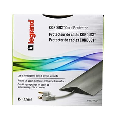 Legrand Wiremold CDB-15 Corduct 15 Foot Cord Cover for Floors, Holds 1 Cord or Cable, Brown (1 Pack) - Image 6