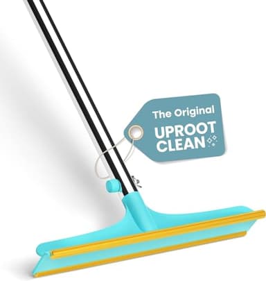 Uproot Cleaner Xtra Pet Hair Removal Tool: Reusable Carpet Rake with Telescopic 60" Handle - As Powerful as Uproot Cleaner Pro Pet Hair Remover, but Made for Carpets, Curtains - Don't Bend Don't Kneel - Image 1