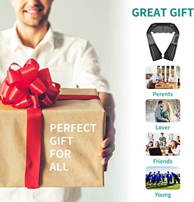 Nekteck Shiatsu Neck Massager for Pain Relief Deep Tissue with Heat, 3D Kneading Massage Pillow Back Shoulder Massagerfor Body Muscle, Plug-in Use for Home Office Car, Gifts for Mom Dad Him Her - Image 9