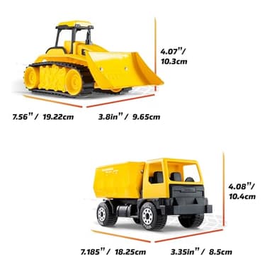 Tonka - Steel Classics Giga Series - Dump Truck & Bulldozer, 2-Pack - Image 6