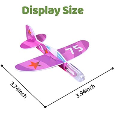 Manmel 50 Pcs Foam Gliders Planes Toys for Kids, Paper Airplane, Party Favors Goodie Bag Stuffers, Outdoor Flying Toys, Bulk for Classroom Prizes Boys and Girls - Image 3