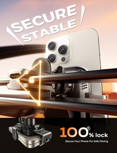 CHGeek Wireless Car Charger Phone Holder Mount, 15W Fast Charging Auto Clamping Phone Holders for Your Car Dashboard Windshield Air Vent Car Accessories for iPhone, Samsung Galaxy, Google Pixel etc - Image 7