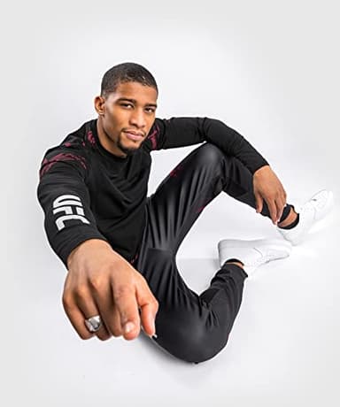 Venum UFC Authentic Fight Week 2.0 T-Shirt - Long Sleeves - Black/Red - Image 2