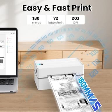 Anycash Bluetooth Thermal Label Printer, Wireless 4x6 Shipping Label Printers for Small Business, Compatible with Android&iOS and Windows, Address Label Printer for Amazon, Ebay, Shopify, Etsy, USPS - Image 3
