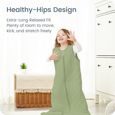 TOTBASIC Toddler Sleep Sack 1.0 TOG, Wearable Blanket Baby Sleeping Bag with 2-way Safe Zipper, Ultra Soft All Season Sleep Sacks - Image 6