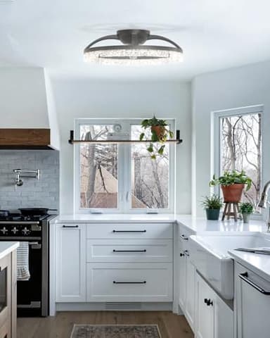 addlon Ceiling Fans with Lights and Remote, 20'' Low Profile Ceiling Fans, 3000-6000K Dimmable Modern Flush Mount LED Fan Light, Fandelier Ceiling Fan for Bedroom, Kitchen, Living Room, Black - Image 9