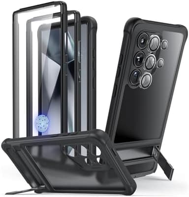 ESR for Samsung Galaxy S24 Ultra Armor Series Case, Full Body Protection Front Cover with Screen Protector and Extra Protective Front Frame, 3 Kickstand Modes, Military-Grade Protection, Black - Image 3