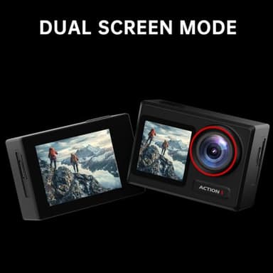 4K 30MP Waterproof Action Camera with 60FPS & Dual Screens, 132FT Underwater Camera with 64GB Card, EIS Stabilization, 5X Zoom, WiFi Remote Control Action Camera Ideal for Sports, Snorkeling - Image 4