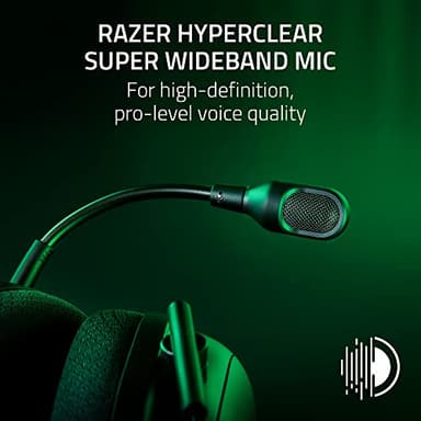 Razer BlackShark V2 Pro Wireless Gaming Headset 2023 Edition: Detachable Mic - Pro-Tuned FPS Profiles - 50mm Drivers - Noise-Isolating Earcups w/Ultra-Soft Memory Foam - 70 Hr Battery Life - Black - Image 3