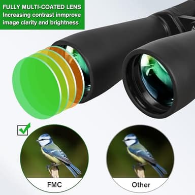 Hipimvp 15x70 Giant Astronomy Binoculars for Adults High Powered Long Distance Viewing Multi-Coated Optics for Bird Watching Stargazing - Image 4