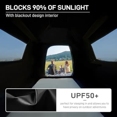 EVER ADVANCED 6 Person Camping Tent, Blackout Design Tent for Camping Instant Cabin Tents for Family with Rainfly, 60s Easy Setup, Water-Resistant - Image 2