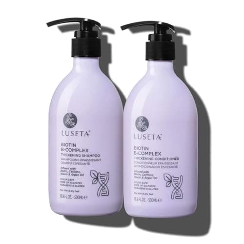 Luseta B-Complex Shampoo & Conditioner Set for Hair Strengthening, Routine shampoo and Conditioner for Women, Biotin Shampoo for Thinning Hair for Women and Men All Types 2 x 16.9oz - Image 1