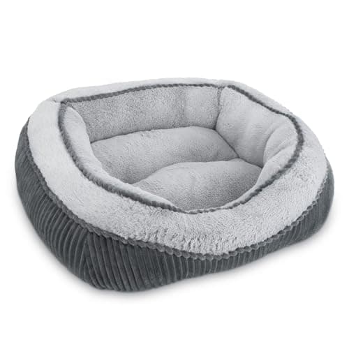 SIWA MARY Dog Beds for Small Medium Large Dogs & Cats. Washable Pet Bed, Orthopedic Dog Sofa Bed, Luxury Wide Side Fancy Design, Soft Calming Sleeping Warming Puppy Bed, Anti-Slip Bottom(25"x21"x8") - Image 1