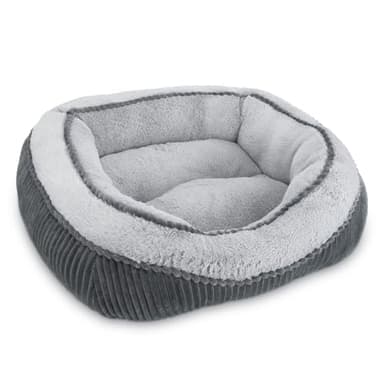 SIWA MARY Dog Beds for Small Medium Large Dogs & Cats. Washable Pet Bed, Orthopedic Dog Sofa Bed, Luxury Wide Side Fancy Design, Soft Calming Sleeping Warming Puppy Bed, Anti-Slip Bottom(25"x21"x8") - Image 1