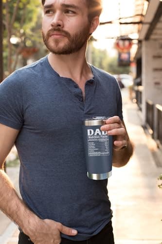 NewEleven Fathers Day Gift For Dad - Birthday Gifts For Dad From Daughter, Son, Kids - Husband Gift - Birthday Present Ideas For Father, New Papa, Bonus Father From Daughter, Son - 20 Oz Tumbler - Image 5