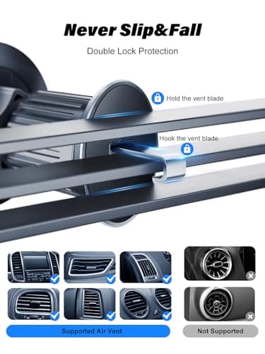 Rorhxia [Military-Grade] Magnetic Phone Holder for Car [Upgraded Strongest Magnet Power] Car Magnet Phone Mount, Air Vent Hands-Free Mag-Safe Cell Phone Holder Fit for iPhone 16 15 14 13 Pro Plus Max - Image 3
