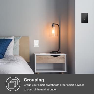 Kasa Smart Light Switch HS200-BL, Single Pole,Neutral Wire Required, 2.4GHz Wi-Fi Light Switch Compatible with Alexa and Google Home, UL Certified, No Hub Required, Black - Image 6