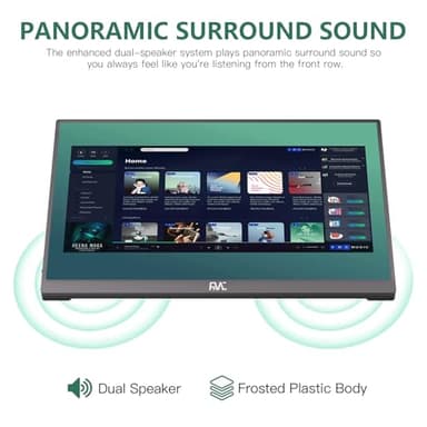 FMC 15.6 Inch 1080P FHD Portable Monitor Ultra Slim Travel Monitor USB-C HDMI with Cover & Cables for Laptop PC MAC PS Xbox Switch Screen Extender (16.0 Inch 60Hz) - Image 4