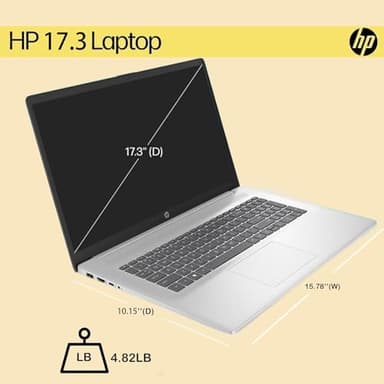HP 17.3" FHD Laptop for Business & Students - w/External DVD Drive & Office Lifetime License, AMD Ryzen 5 7430U CPU, 250 Nits IPS Display, Webcam, Wifi6, Win 11 Pro (64GB RAM 2TB SSD) - Image 5