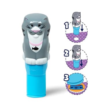 Melissa & Doug Sticker Wow!™ 24-Page Activity Pad and Sticker Stamper, 300 Stickers, Arts and Crafts Fidget Toy Collectible Character – Cat - for Kids Ages 3+ - FSC Certified - Image 3