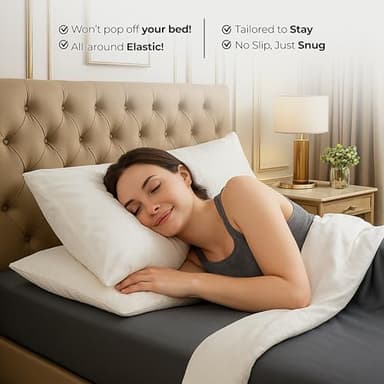 Utopia Bedding Queen Fitted Sheet - Bottom Sheet - Deep Pocket - Soft Microfiber - Shrinkage and Fade Resistant - Easy Care -1 Fitted Sheet Only (Grey) - Image 8