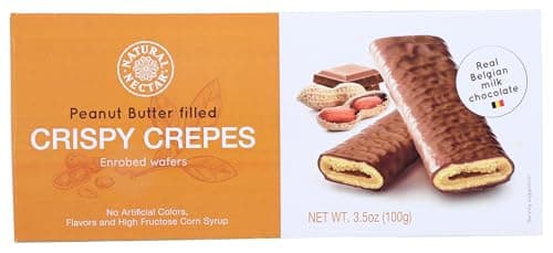 NATURAL NECTAR Milk Chocolate Peanut Butter Crispy Crepes, 3.5 OZ (Pack of 1) - Image 1