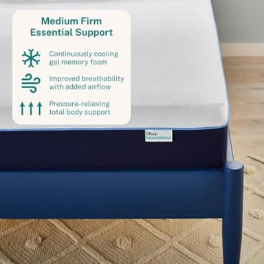 Sleep Innovations Marley 12 Inch Cooling Gel Memory Foam Mattress, Queen Size, Bed in a Box, Medium Firm Support - Image 2