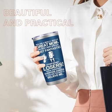 MFGNEH Gifts for Mom from Daughter,Son,Christmas Birthday Gifts for Mom,New Mama Gift,Grandma,Nana,Wife Women,Funny Mothers Day Mama Gift,20oz Blue Stainless Steel Tumbler Mug - Image 3