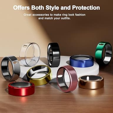 3 Pack Cover Compatible with Oura Ring Gen 4/Oura Ring Gen 3 Horizon/Heritage, Surport Charging with Cover on, Anti-Scratch TPU Protector for Men Women (Size 9, Silver+Gold+Rosegold) - Image 7