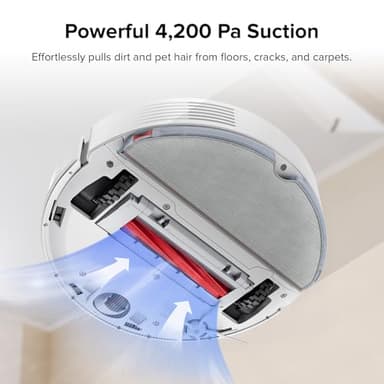 roborock Q7 Max Robot Vacuum and Mop Combo, 30-Level Water Flow Control, 4200Pa Suction, PreciSense LiDAR Navigation, No-Go Zone, No-Mop Zone, App & Voice Control, Ideal for Pet Hair - Image 3