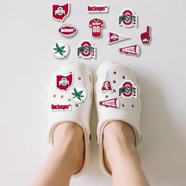 MATHARAGO 8 9 10 11 Pcs Shoe Charms for sports fans Decoration, Different Team Shoes Accessories for Boys Girls Kids Adults Women Men Party Favors Birthday Gifts(YDD-10P-008) - Image 5