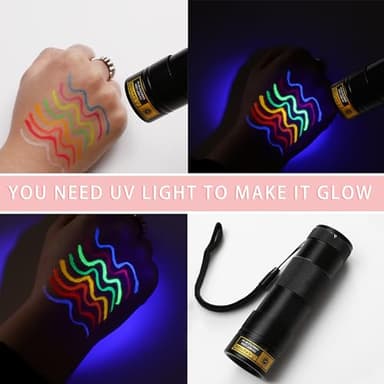 BOBISUKA 8 Colors UV Neon Liquid Eyeliner Set, Matte Colored Eyeliners Pen, Colorful Waterproof Smudge-proof Pigmented Graphic Liners, Delineadores de Colores Para Ojos Eye Makeup Gift Kit - Image 5