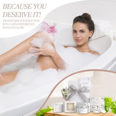 EXTALOW Spa Gifts for Women Bath and Body Gift Basket Mothers Day Gifts Coconut Lavender Home Spa Set Self Care Gift for Mom Sister Her Wife Birthday Gifts Spa Kit Care Package Thank You Gift - Image 6