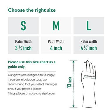 COOLJOB 3 Pairs Colorful Household Gloves with Cotton Liner & Non-slip Grip, Water Resistant Reusable Dish Washing Rubber Gloves for Kitchen & Bathroom Cleaning, Medium - Image 3