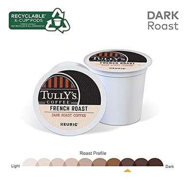 Tully's Coffee French Roast, Keurig Single Serve K-Cup Pods, Dark Roast Coffee, 60 Count, (6 Packs of 10) - Image 4