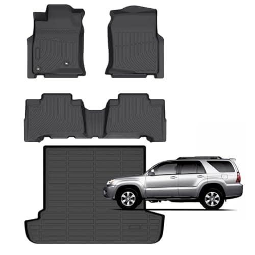 for Toyota 4runner Floor Mats 2003-2009,Car Mats for 4runner All Weather Floor Mats Cargo Liner Accessories Car Mat 2003 2004 2005 2006 2007 2008 2009 - Image 1
