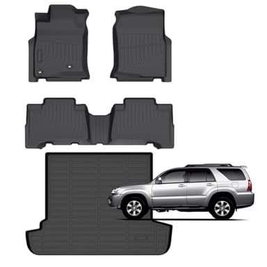 for Toyota 4runner Floor Mats 2003-2009,Car Mats for 4runner All Weather Floor Mats Cargo Liner Accessories Car Mat 2003 2004 2005 2006 2007 2008 2009 - Image 1