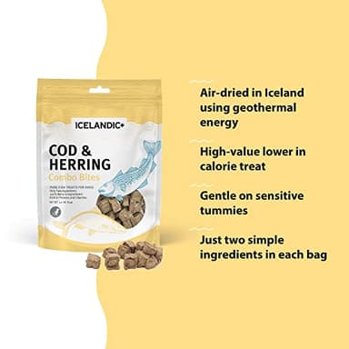 Icelandic+ Cod & Herring Combo Bites Dog Treat 3.0-oz Bag - Image 6