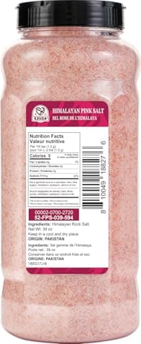 52USA Himalayan Pink Salt, Fine Grain, 39oz (2.4 LB), Pink Himalayan Sea Salt, Himalayan Salt, Kosher Salt, Rock Salt for Grinder Refill - Image 2