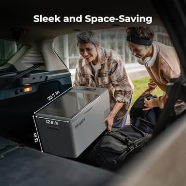 BougeRV 12 Volt Refrigerator 12V Car Fridge 23 Quart Portable Freezer Compressor Cooler 12/24V DC 110~240 Volt AC for Truck Van RV Camper SUV Travel Camping Road Trips Tailgating -8℉~50℉ - Image 7