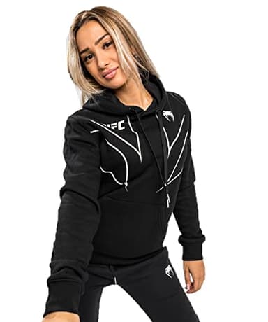Venum Women's Standard UFC Fight Night 2.0 Replica Hoodie, Black, Small - Image 1