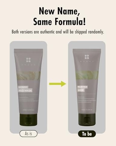 BRMUD Relief Mud Mask | Cardi B Mud Mask - Body Mud Hydrating & Moisturizing Deep Pore Cleanser Face & Body Mask w/ 91.8% Nature-Derived Ingredients - K Beauty Body Mud (3.72 fl oz) - Image 5