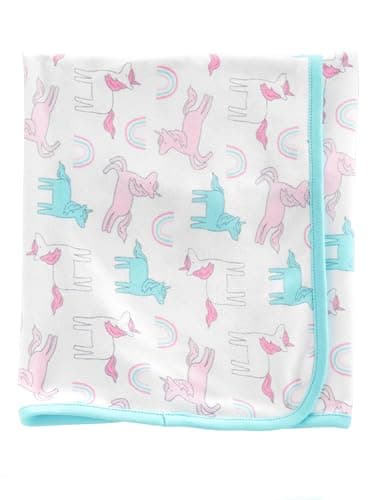 Simple Joys by Carter's Baby Girls' 8-Piece Towel and Washcloth Set, Pink Flamingo/White Unicorn, One Size - Image 3