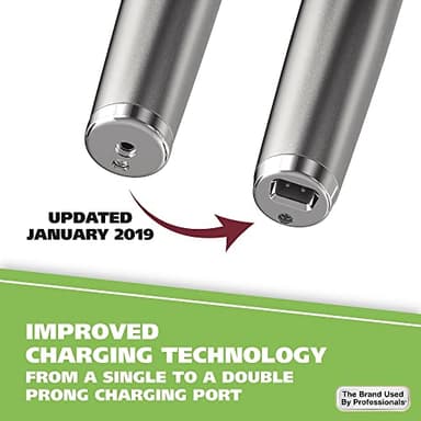 Wahl USA Stainless Steel Lithium-Ion Cordless Beard Trimmer for Men - Rechargeable All in One Men's Beard Trimmer with Rotary Ear & Nose Trimmer, & Detail Trimmer - Model 9818A - Image 4